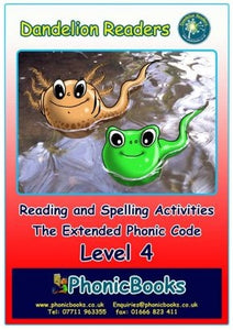 Dandelion Readers Extended Phonic Code - Workbook Lvl 4